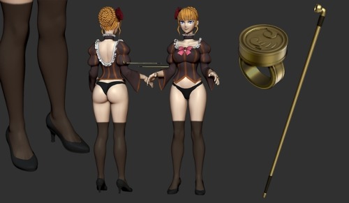 thegoldensmurf: thegoldensmurf:Started working on a 3D model of Beato today.More progress. Mor