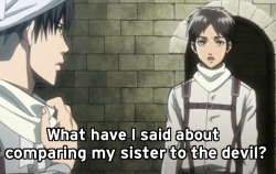thatsnkshow:  Eren, give it up. You’re never gonna make those two get along. 