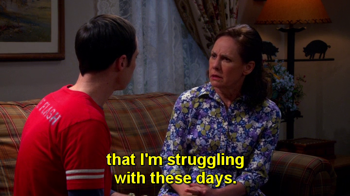 bluedogeyes:  The Big Bang Theory 07x18 - The Mommy Observation