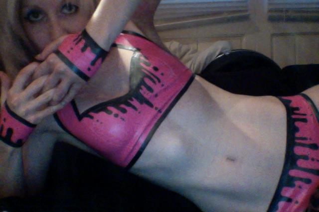 maja-stina:  plastickissed:  latex bikini &amp; mitts handmade by maja stina
