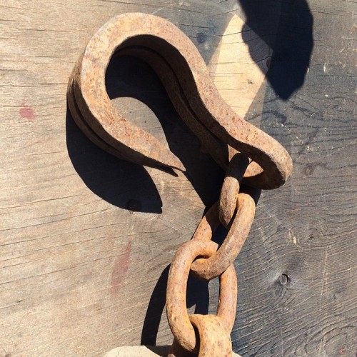 Handmade barn pulley #antiquedarmmachinery