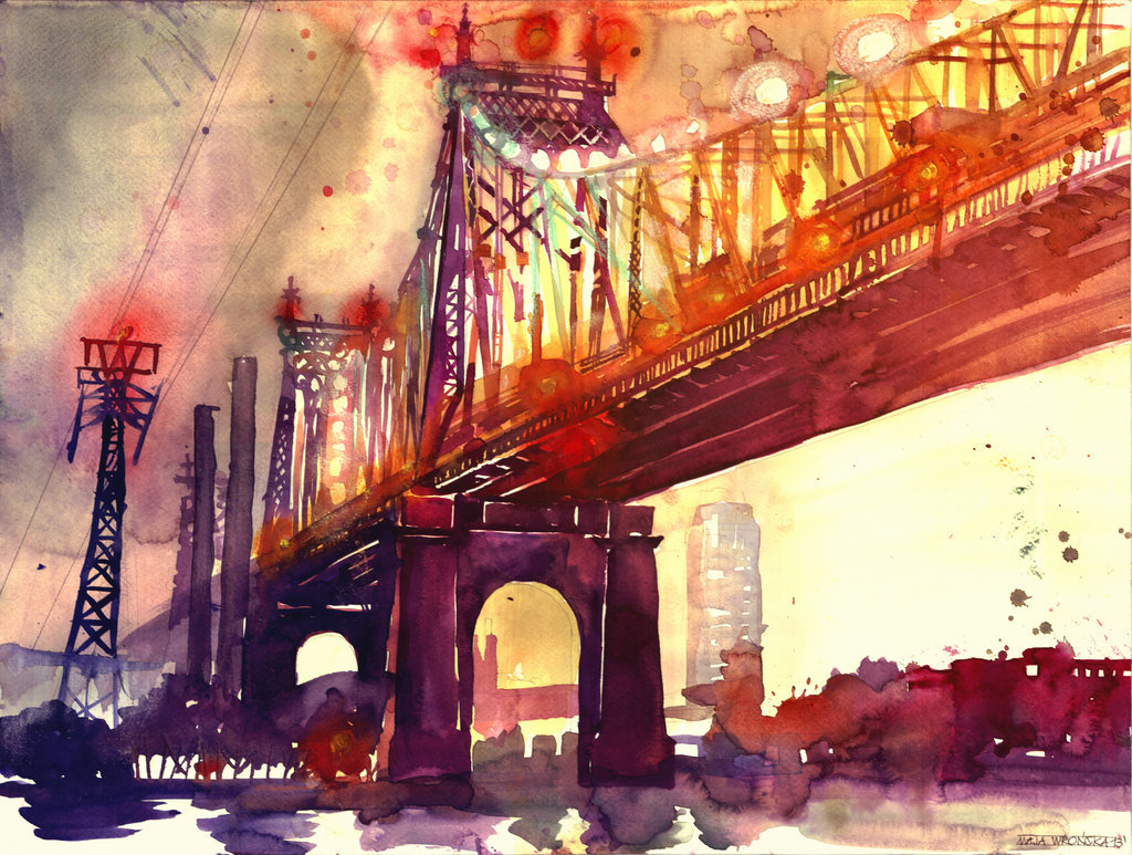 asylum-art-2:   Flamboyant Architectural Paintings by Maja Wronska  DeviantART/ Behance/