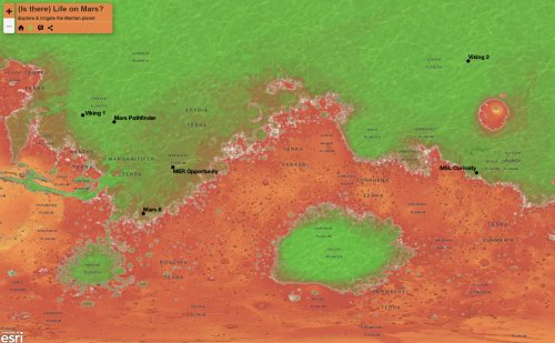 Interactive map of Martian surface >> by@kennethfield