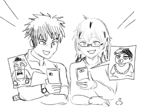 blamedorange:  in relation to the previous ask…. some fuyuseis aks doting siblings sharing baby pics of bros