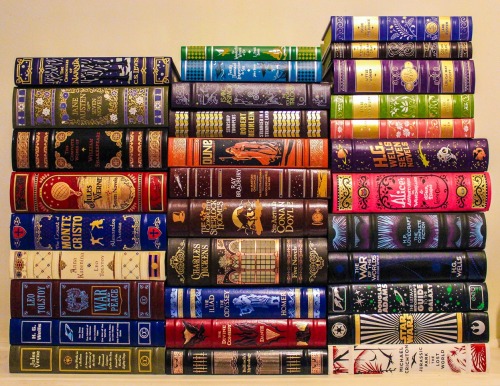 readthebloodybook: All my Barnes &amp; Noble leatherbound classics….. yeah, it’s pr