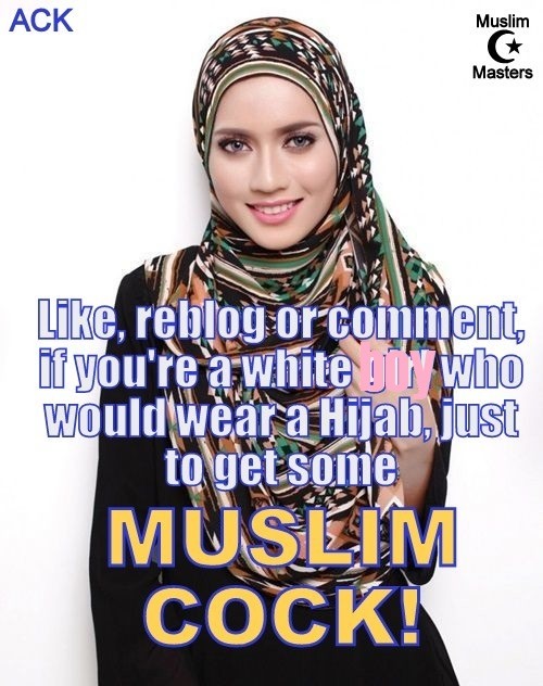 sissysurrenderstomuslims:They won and i will serve them!