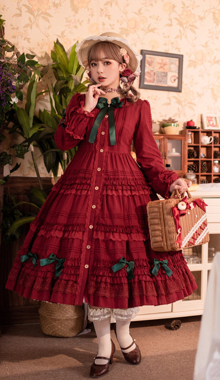 What’s New Today: Polyhymnia 【-The Garden of Tsatsa-】 Lolita OP Dress and Apron◆ Shopping Link