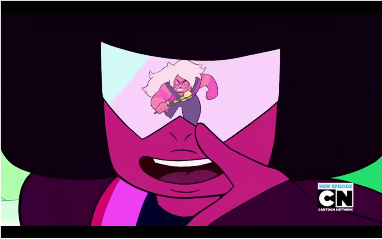 “This is Garnet, back together”Finally posting some art so here have a redraw