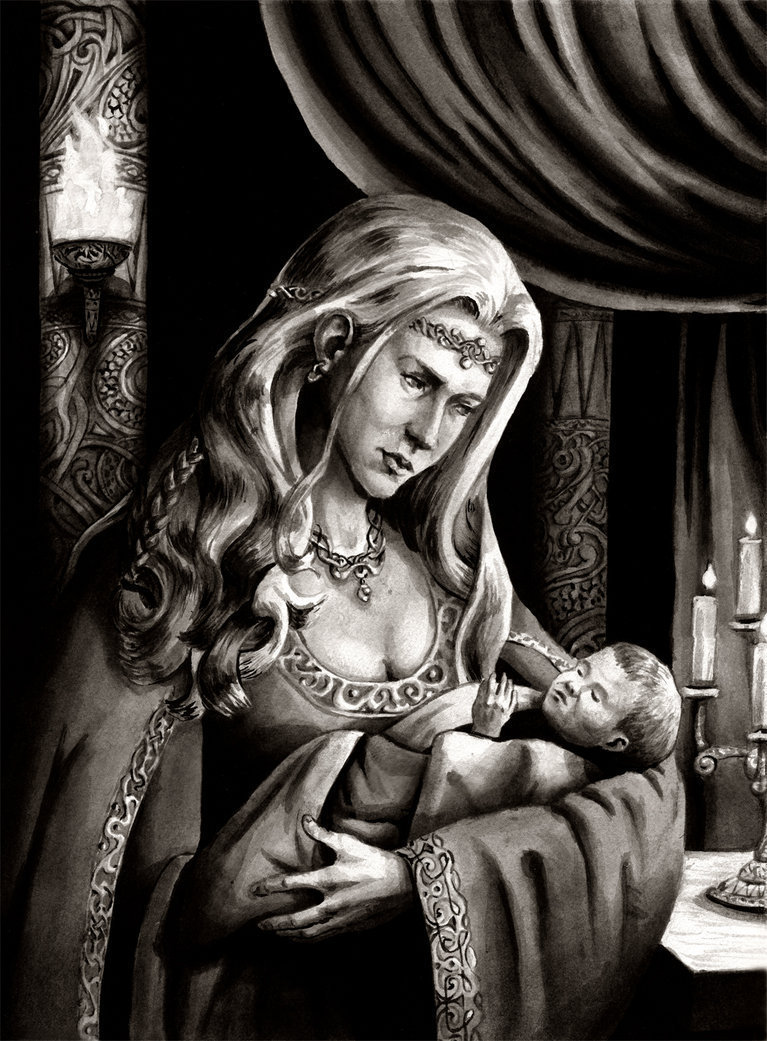 Frigg or Frigga goddess of marriage love motherhood Vikings German fertility 
