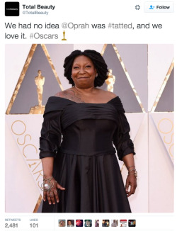 afrocosm:  thechanelmuse:  When white people act like ALL Black people, who range in a variety of skin colors and features, look alike, there’s no need to argue with them. Just do that shit right back.   How the fuck you get Oprah and Whoopi confused???