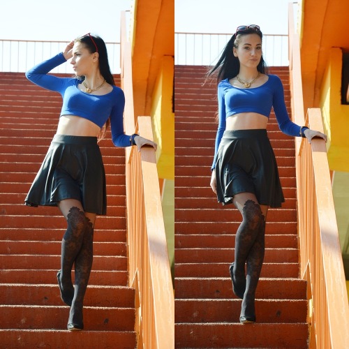 Fashionmylegs Style Picks Top - Bershka Skirt - C &amp; A Shoes - Centro Tights - Fiore Necklace