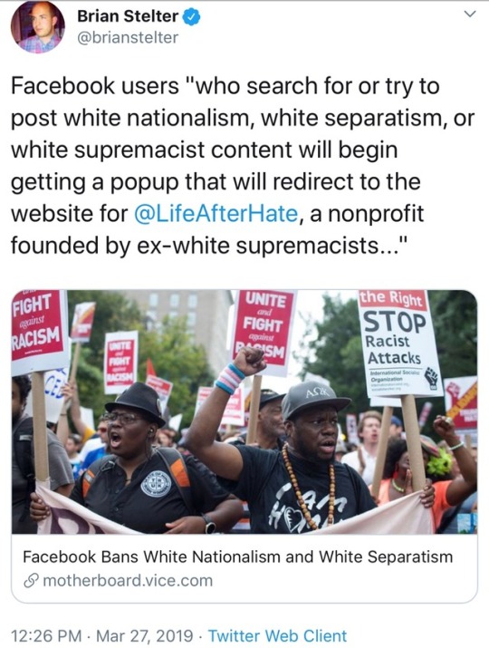 reverseracism:  Facebook Bans White Nationalism and White Separatism  @staff 