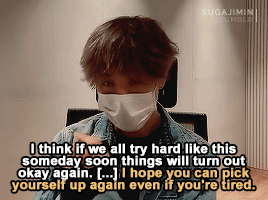 Some Comforting Words From Jimin