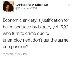 fullpraxisnow:   In the United States, the intersections of race and class are rarely, if ever, mutually exclusive.     “[T]he whole question of “serious class politics versus post-modern liberal identity politics” is a false one. The crusade against