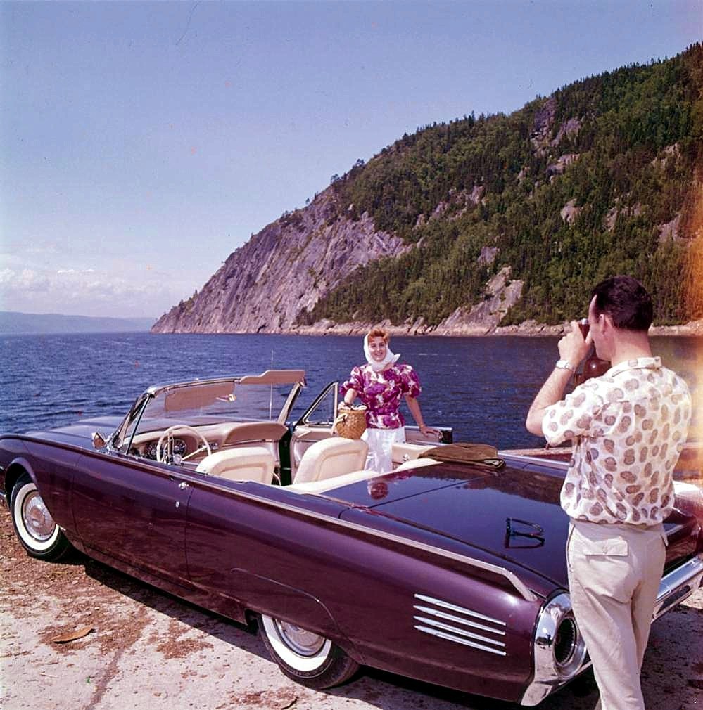 prova275:  At the lake… 1961 Thunderbird and friends 