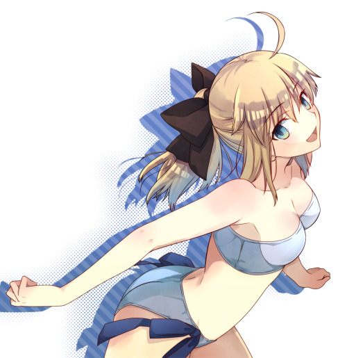crazymysterychase:水着 by 左式ナオ on pixiv
