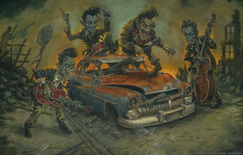 hotrodzandpinups:  welcome2creepshow:  Artwork by Doug P’Gosh 