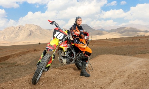 Roaring to go: the female motorbike rider who wants to race for IranBehnaz Shafiei is among a group 