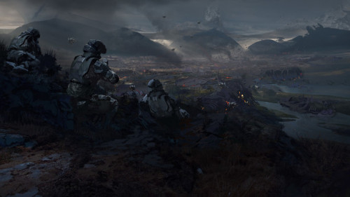 cyberclays:Halo Wars 2 DLC_Game Codex illustrations & Loading screens- by Brad Wright“Work done 