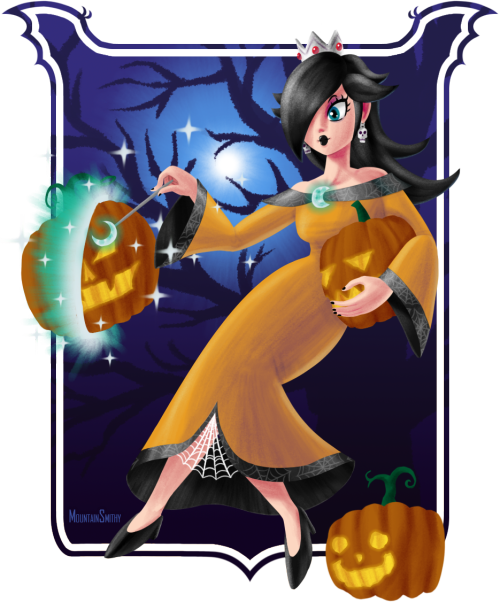 Yeah, it’s Rosalina with Halloween colors and stuff.