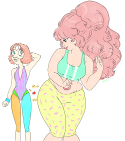 koopakoot:  imagine: rose gives pearl a lil booty bump before putting on the new richard simmons vhs tape 