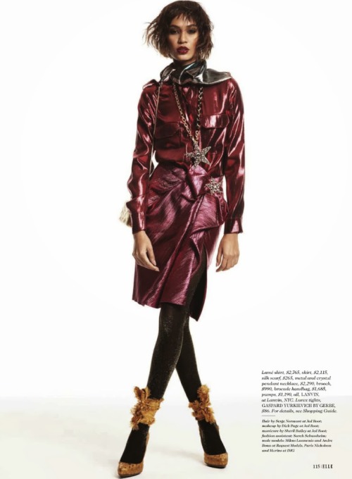 blackfashion:  Joan Smalls photographed by Michael Thompson for Elle US January 2014