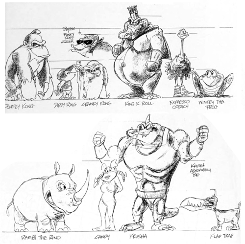 Supper Mario Broth - Concept Art For The Donkey Kong Country Cartoon...