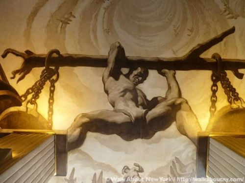 creativespark:Jose Maria Sert (Spanish, 1976-1945), Time (ceiling mural, main lobby, Rockefeller Center, NYC)