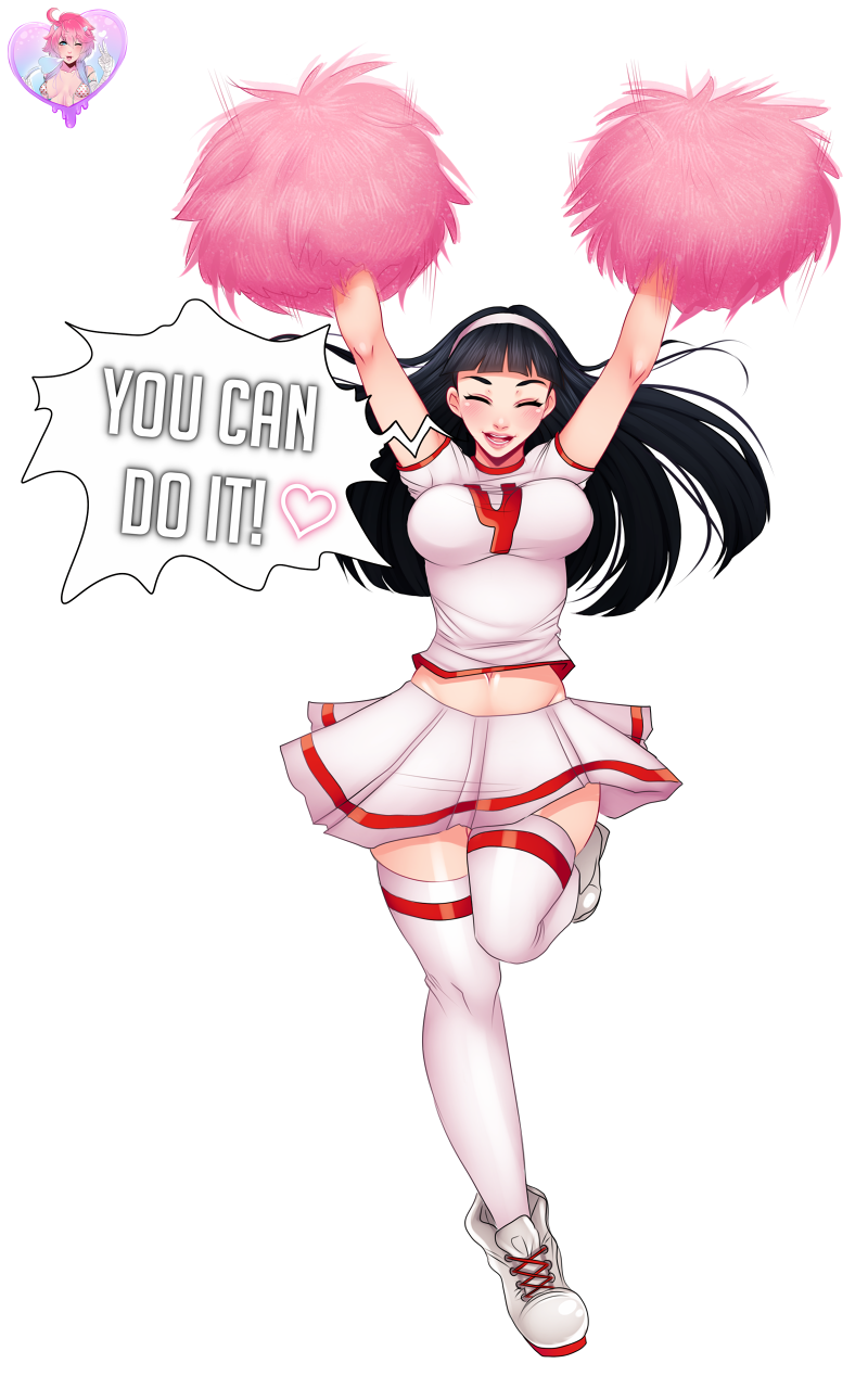Finished Yukiko in a cheerleader outfit from Persona 4 for SaprwinHi-Res versions