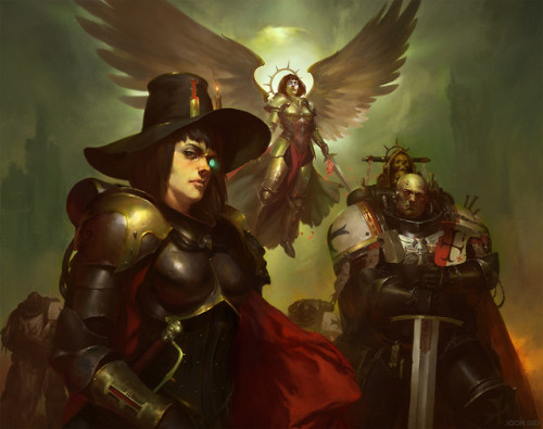 wh40kartwork: Our Martyred Lady Cover Art by Igor Sid