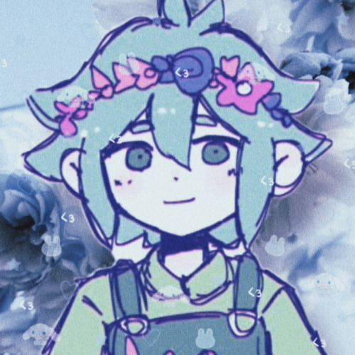 Soft Blue Flower + Lovecore Themed Headspace Basil Icons For @paigeyintheclouds !!