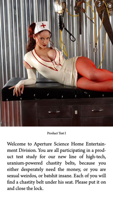 Aperture Science: we do what we must because adult photos