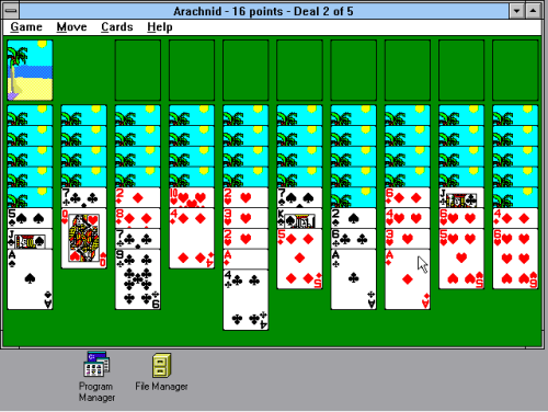 Microsoft Solitaire is a computer game included with Microsoft Windows, based on a card game of the 