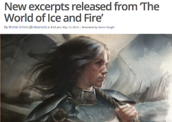 hypable:  Several beautiful excerpts have been unveiled from George R.R. Martin’s forthcoming compendium, The World of Ice and Fire. Though The World of Ice and Fire by George R.R. Martin is not set to be released until this Fall, several excerpts