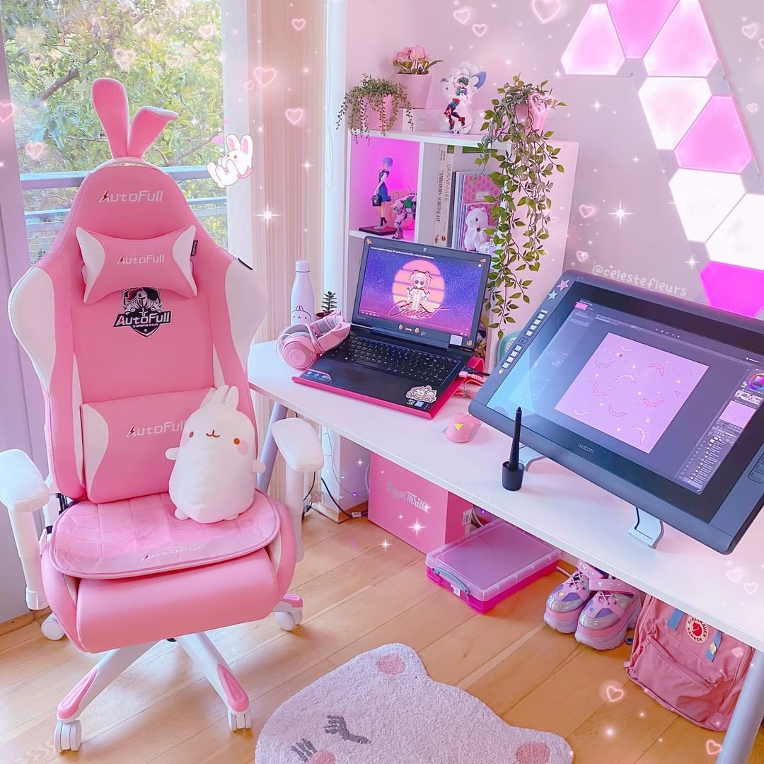 Celeste's Pink + White Gaming PC ❀ Sakura Build by celestefleurs