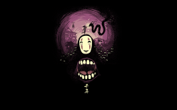 preludetowind: 1280x800 Spirited Away’s No Face Wallpapers from TeePublic / Click on image for source