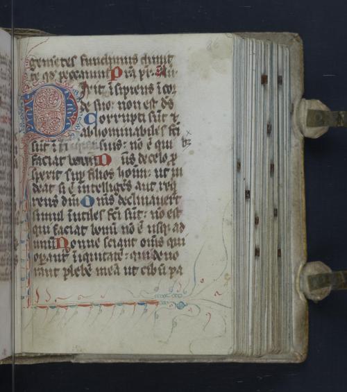 openmarginalis:Ferial psalter, Ms. Codex 1057, f. 86r by Catholic Church, Trento, Italy, ca. 1350 vi