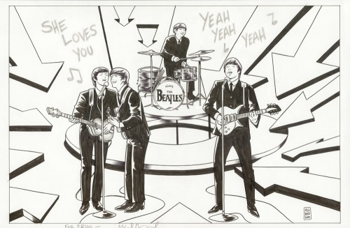 comicblah:The Beatles by Mike Allred