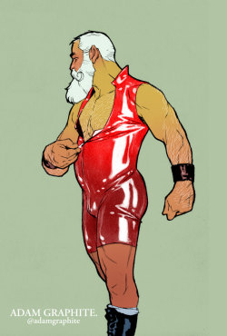 graphitestudio:  Santa’s trying a new look this year. @adamgraphite 