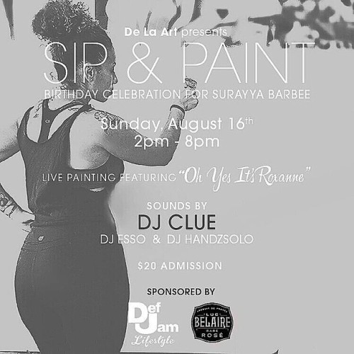 Today I&rsquo;ll be the Muse/Model/Subject for &ldquo;SIP AND PAINT&rdquo; LIVE PAINTING BY @ohyesi