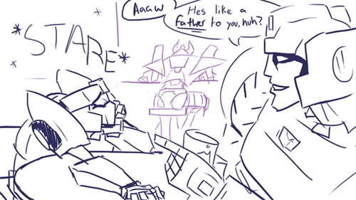 shokkuwebu:  servojob:  shokkuwebu:  i see a lot of people go “OHHH CYCLONUS/TAILGATE IS FATHER/SON RELATIONSHIP”  and i just imagine tailgate being like “oh man i cant wait to frag cyclonus”  and the other robots are just like “awww,