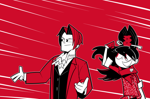 prospectkiss: adeleinewouldyouaddaline:  roastedstix: Officially played all ace attorney titles, now I can waste my time on another game  AAAAAH LOOK AT THIS STYLE! Like a Saturday Morning Cartoon!   Wow, what a phenomenal style! Indeed, these pictures