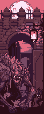 cannonbreedpixels:  Second Bloodborne print I made last week, not as happy with this one, On to the next! 
