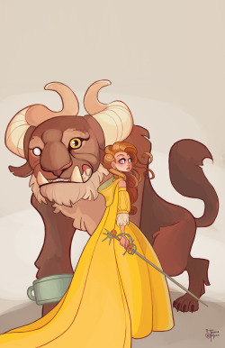 jmadorran:  Beauty and the Beast So looks like I may be making that leap into full-time freelance sooner then expected. Still working everything out. But i’ll be posting more updates in regards to that soon. For now I’m just working on drawing things