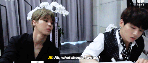 dailyjeons:i wonder what he’d write if he was the hyung( •̀ ω •́ ) (trans)