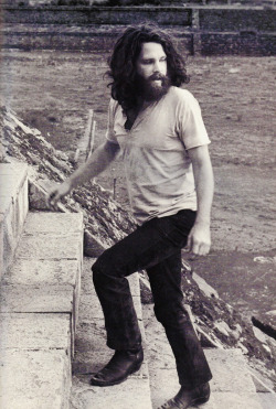 babeimgonnaleaveu:  Jim Morrison at the Pyramid of the Moon in