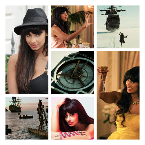 fancastsofcolor:Jameela Jamil as Captain Jack Sparrow | Pirates of the CaribbeanGentlemen, you will 
