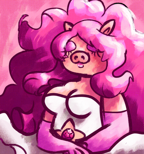 My Muppet Crystal Gems AU Is Just An Excuse To Draw Miss Piggy As Rose Quartz