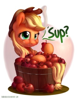 adurot:bobdude0:Finished that Applejack paint.