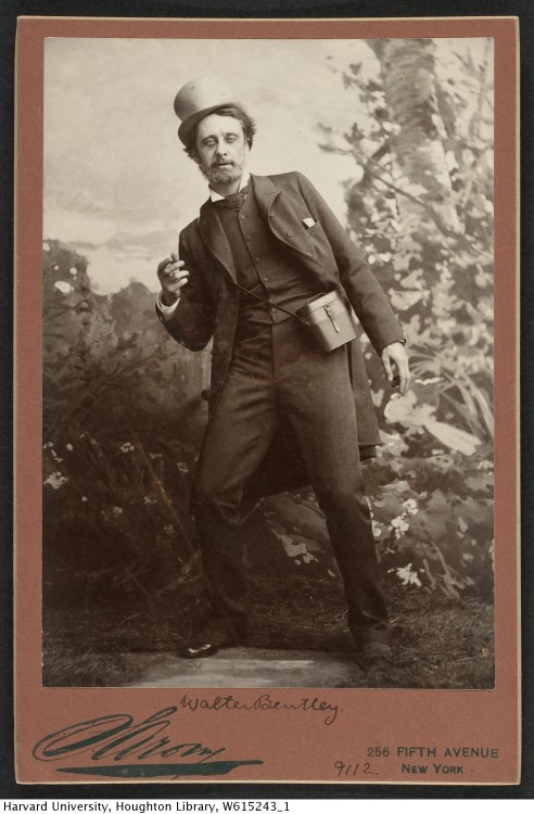 Sarony of New York, photographer. Scottish actor Walter Bentley (1849-1927), in costume.TCS 1.2340 a